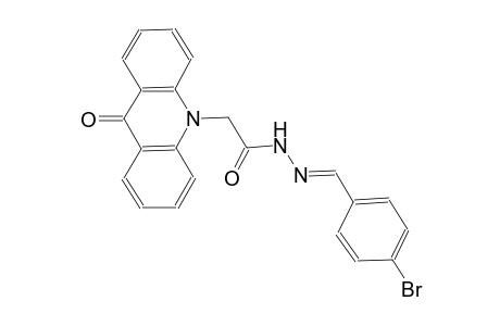 10-acridineacetic acid, 9,10-dihydro-9-oxo-, 2-[(E)-(4-bromophenyl)methylidene]hydrazide