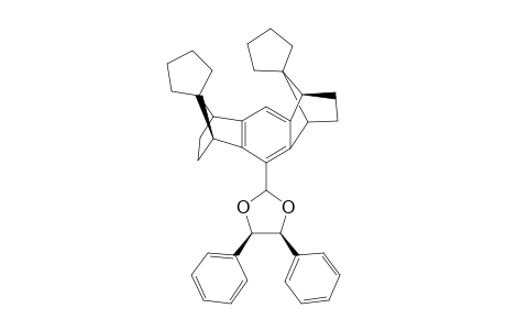 (1S*,4R*,5R*,8S*)-1,2,3,4,5,6,7,8-Octahydro-11,12-di(spirocyclopentane)-1,4:5,8-dimethano-9-(diphenylethylenedioxy)anthracene isomer