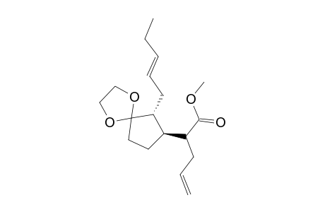 (6R,7S)-Methyl 2-(6-pent-2-enyl-1,4-dioxaspiro[4.4]nonan-7-yl)pent-4-enoate