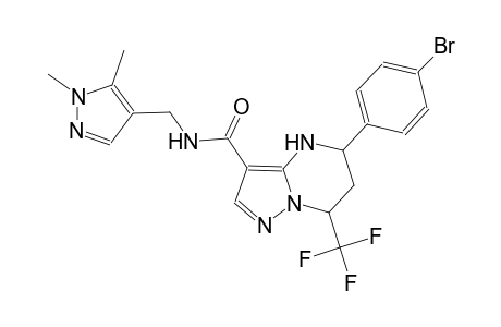 5-(4-bromophenyl)-N-[(1,5-dimethyl-1H-pyrazol-4-yl)methyl]-7-(trifluoromethyl)-4,5,6,7-tetrahydropyrazolo[1,5-a]pyrimidine-3-carboxamide