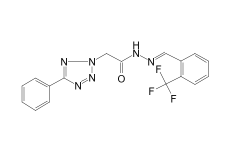 2-(5-phenyl-1,2,3,4-tetrazol-2-yl)-N-[(E)-[2-(trifluoromethyl)phenyl]methylideneamino]ethanamide