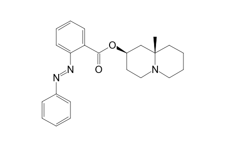 2-AX-HYDROXY-10-AX-METHYLCHINOLIZIDIN,AZOBENZOLCARBONSAEUREESTER