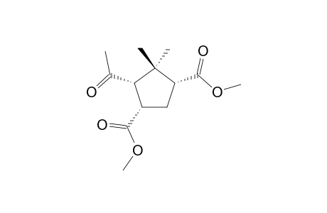 ENDO-4-ACETYL-5,5-DIMETHYL-1,3-CYCLOPENTANDICARBOXYLIC-ACID-DIETHYLESTER
