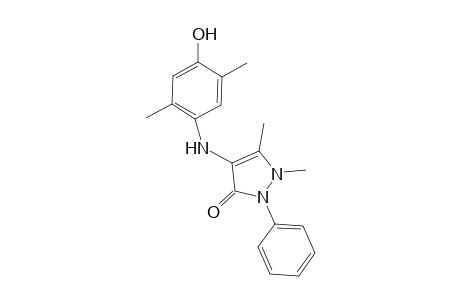 3H-pyrazol-3-one, 1,2-dihydro-4-[(4-hydroxy-2,5-dimethylphenyl)amino]-1,5-dimethyl-2-phenyl-
