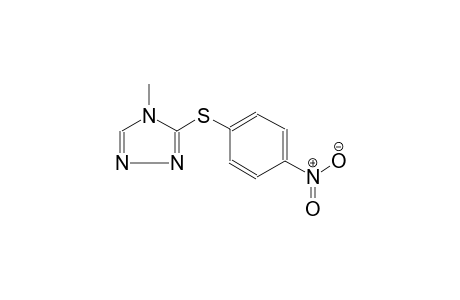 4H-1,2,4-triazole, 4-methyl-3-[(4-nitrophenyl)thio]-