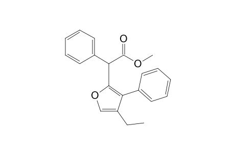 2-(4-ethyl-3-phenyl-2-furanyl)-2-phenylacetic acid methyl ester
