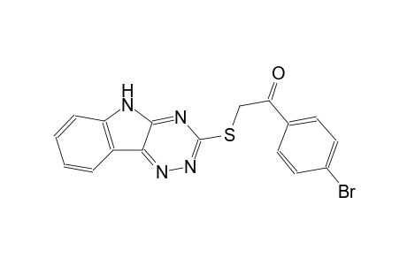 1-(4-bromophenyl)-2-(5H-[1,2,4]triazino[5,6-b]indol-3-ylsulfanyl)ethanone