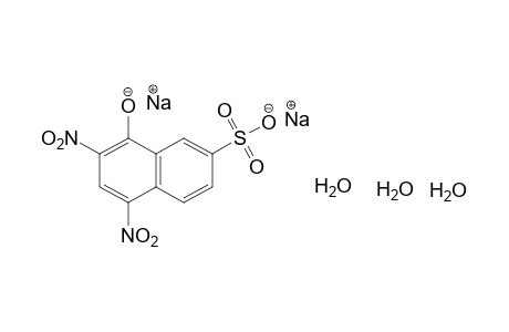 5,7-dinitro-8-hydroxy-2-naphthalenesulfonic acid, disodium salt, trihydrate