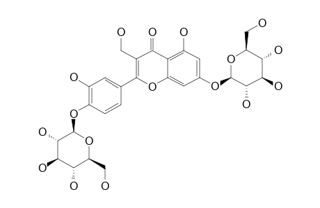 PEDUNCULOSIMOSIDE_F;OPHIOGLONOL_7-O-BETA-D-GLUCOPYRANOSYL-4'-O-BETA-D-GLUCOPYRANOSIDE
