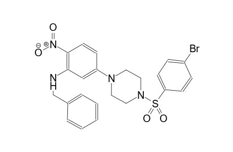 benzenemethanamine, N-[5-[4-[(4-bromophenyl)sulfonyl]-1-piperazinyl]-2-nitrophenyl]-