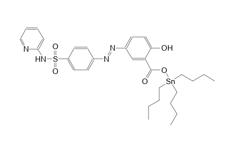 4-[(E)-(4-hydroxy-3-{[(tributylstannyl)oxy]carbonyl}phenyl)diazenyl]-N-(2-pyridinyl)benzenesulfonamide