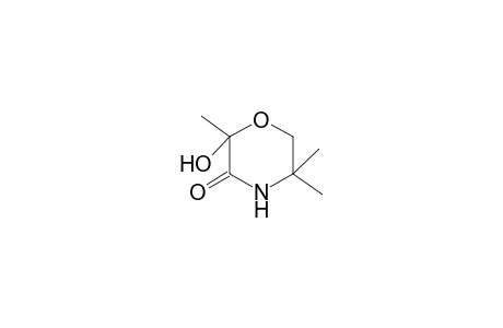 2-Hydroxy-2,5,5-trimethyl-3-morpholinone