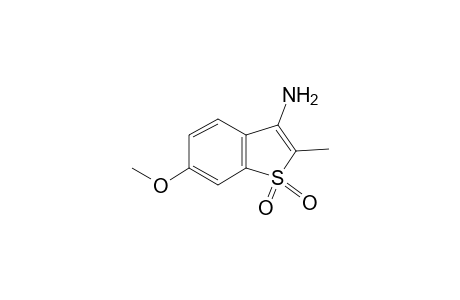 1-Benzothiophen-3-amine, 6-methoxy-2-methyl-, 1,1-dioxide