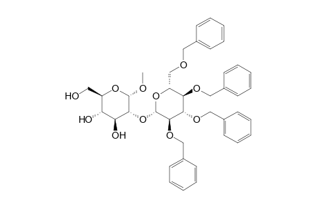 Methyl 2-O-(2',3',4',6'-tetra-O-benzyl-.beta.-D-glucopyranosyl)-.alpha.-D-glucopyranoside