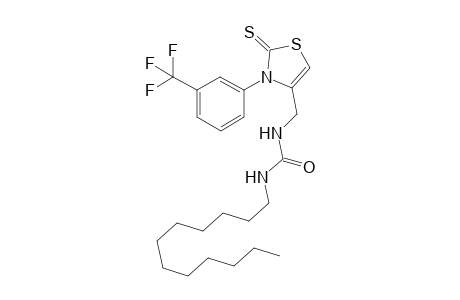 1-Dodecyl-3-[2-thioxo-3-(3-trifluoromethylphenyl)-2,3-dihydrothiazol-4-ylmethyl]-urea