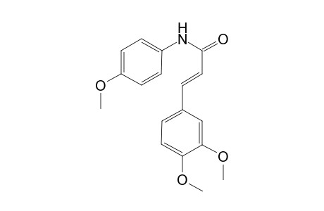 (2E)-3-(3,4-Dimethoxyphenyl)-N-(4-methoxyphenyl)-2-propenamide
