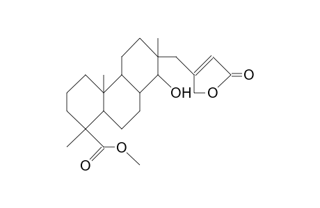 De-15-methyl-15-(2,5-dihydro-furan-2-on-4-yl)-14 -hydroxy-18-isopimaranoic acid, methyl ester
