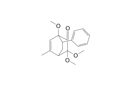 1,3,3-trimethoxy-5-methyl-7-phenylbicyclo[2.2.2]oct-5-en-2-one