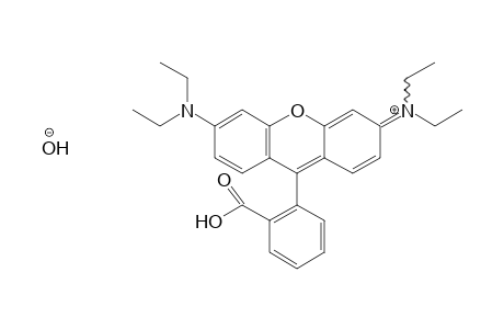 Xanthylium, 9-(2-carboxyphenyl)-3,6-bis(diethylamino)-, hydroxide