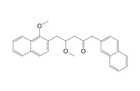 4-Methoxy-5-(1-methoxy-2-naphthalenyl)-1-(2-naphthalenyl)-2-pentanone