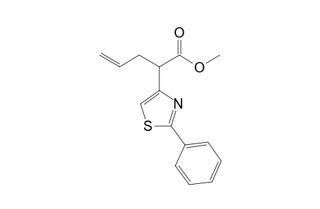Methyl 2-(2'-phenylthiazol-4'-yl)pent-4-enoate