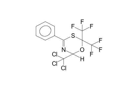 2,2-BIS(TRIFLUOROMETHYL)-4-PHENYL-6-TRICHLOROMETHYL-6H-1,3,5-OXATHIAZINE