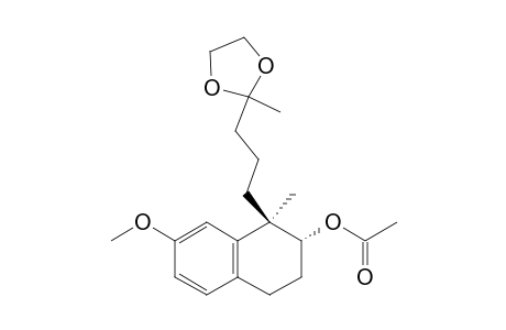 2-Naphthalenol, 1,2,3,4-tetrahydro-7-methoxy-1-methyl-1-[3-(2-methyl-1,3-dioxolan-2-yl)propyl]-, acetate, (1R-trans)-