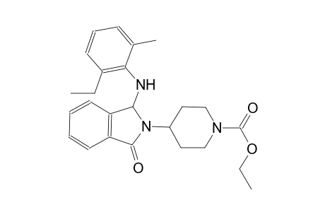 1-piperidinecarboxylic acid, 4-[1-[(2-ethyl-6-methylphenyl)amino]-1,3-dihydro-3-oxo-2H-isoindol-2-yl]-, ethyl ester