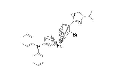 1-Diphenylphosphino-1'-[S-4-isopropyl-2,5-oxazolinyl]-2'-(Rp)-(bromo)-ferrocene
