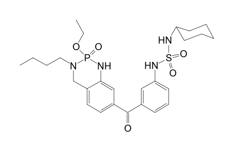 1-[3-(3-Butyl-2-oxo-2-ethoxy-1,2,3,4-tetrahydrobenzo[1,3,2]diazaphosphonine-7-carbonyl)phenyl]cyclohexylsulfurilamine