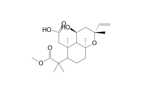 ent-11.alpha..-Hydroxy-2,3-seco-13-epi-manoyl oxide-2,3-dioic acid 2-methyl ester