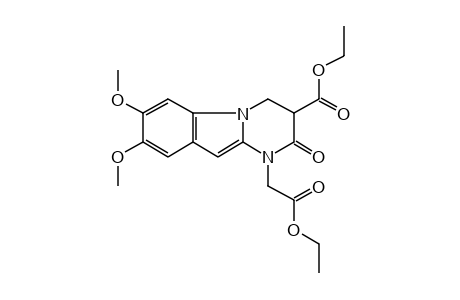 3-CARBOXY-3,4-DIHYDRO-7,8-DIMETHOXY-2-OXOPYRIMIDO[1,2-a]INDOLE-1(2H)-ACETIC ACID, DIETHYL ESTER