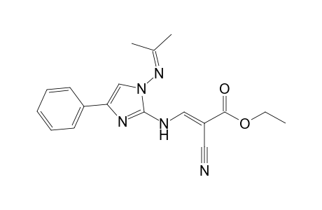 (E)-2-cyano-3-[[1-(isopropylideneamino)-4-phenyl-imidazol-2-yl]amino]acrylic acid ethyl ester