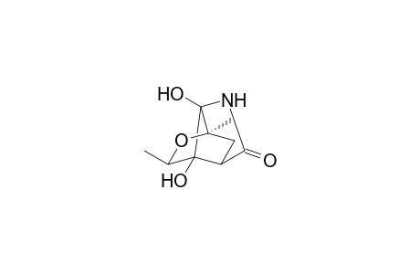 6,7-Dihydroxy-1,3-dimethyl-9-oxa-5-azatricyclo[4.3.0.0(3,7)]nonan-4-one