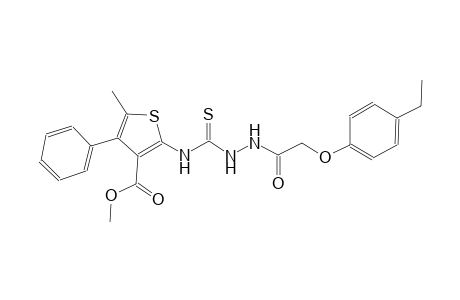 methyl 2-[({2-[(4-ethylphenoxy)acetyl]hydrazino}carbothioyl)amino]-5-methyl-4-phenyl-3-thiophenecarboxylate