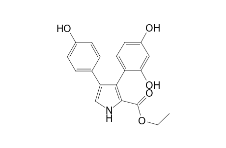 Ethyl 3-(2,4-Dihydroxyphenyl)-4-(4-hydroxyphenyl)-1H-pyrrole-2-carboxylate