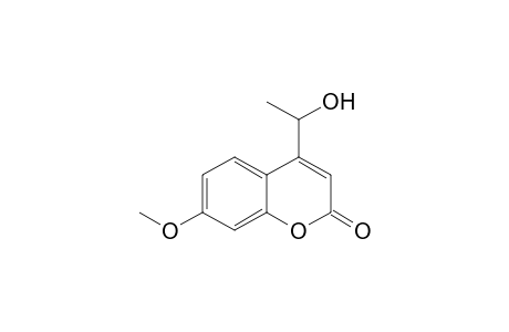 2H-1-Benzopyran-2-one, 4-(1-hydroxyethyl)-7-methoxy-