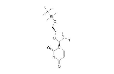 1-[(2S,5R)-5-[(tert-butyl-dimethyl-silyl)oxymethyl]-3-fluoro-2,5-dihydrofuran-2-yl]pyrimidine-2,4-quinone