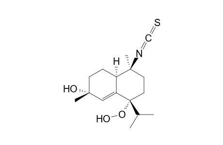 1(R),6(S)-Dimethyl-6-hydroxy-4(R / S)-(hydroperoxy)-4(S / R)-isopropyl-1,2,3,4,6,7,8,9-octahydronaphthalene-1(S)-thiocyanate