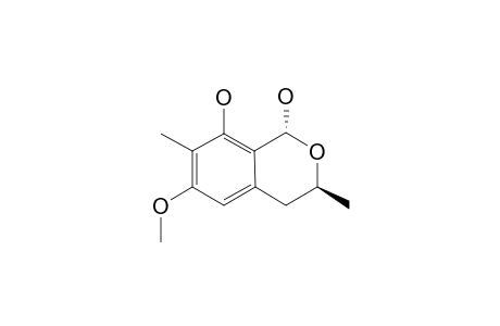3,7-DIMETHYL-1,8-DIHYDROXY-6-METHOXYISOCHROMAN