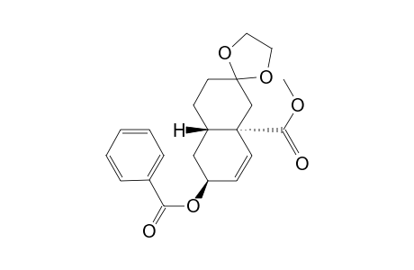 (3.beta.,4a.beta.,8a.alpha.)-3,4,4a,5,6,7,8,8a-Octahydro-3.alpha.-(benzoyloxy)-8a.beta.-carbomethoxy-7,7-ethylenedioxynaphthalene