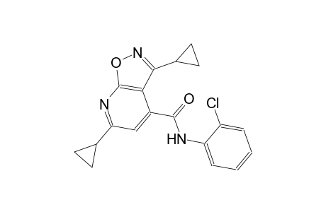 isoxazolo[5,4-b]pyridine-4-carboxamide, N-(2-chlorophenyl)-3,6-dicyclopropyl-