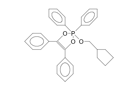 2,2,4,5-Tetraphenyl-2-(cyclopentyl-methoxy)-2,2-dihydro-1,3,2-dioxaphosphol-4-ene
