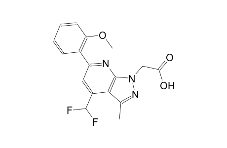 1H-pyrazolo[3,4-b]pyridine-1-acetic acid, 4-(difluoromethyl)-6-(2-methoxyphenyl)-3-methyl-