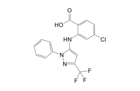2-[N-(2-phenyl-5-trifluoromethyl-2H-pyrazol-3-yl)amino]-4-chlorobenzoic acid
