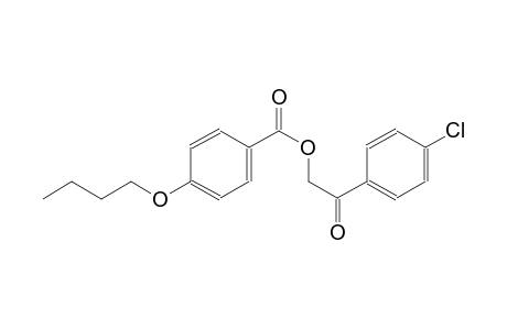 4-Butoxybenzoic acid, 2-(4-chlorophenyl)-2-oxoethyl ester