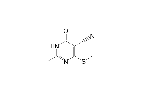 2-Methyl-4-(methylsulfanyl)-6-oxo-1,6-dihydro-5-pyrimidinecarbonitrile