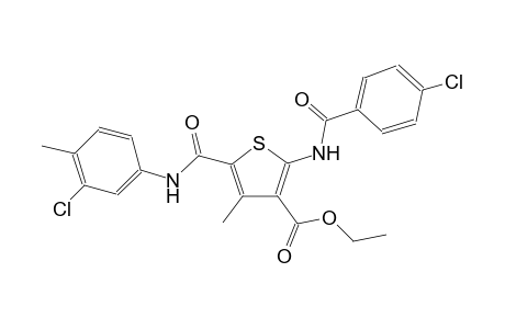 3-thiophenecarboxylic acid, 2-[(4-chlorobenzoyl)amino]-5-[[(3-chloro-4-methylphenyl)amino]carbonyl]-4-methyl-, ethyl ester