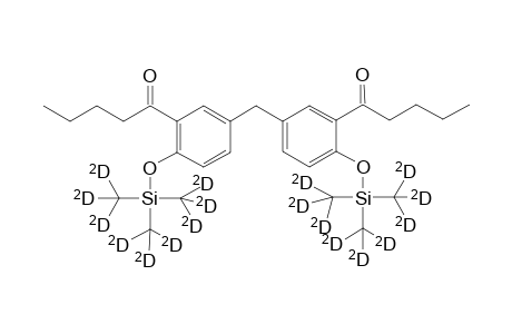 Bis-4-hydroxy-3-(1-oxopentyl) phenylmethane di-TMS D9-ether