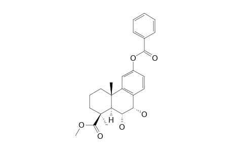 Methyl 12-Benzoyloxy-6.alpha.,7.alpha.-dihydroxypodocarpa-8,11,13-trien-19-oate